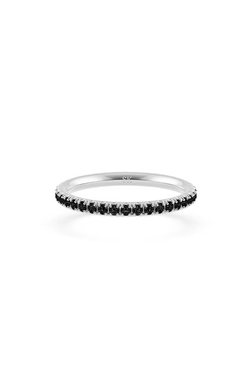 Spinelli Kilcollin Pavé Black Diamond Eternity Ring in Silver