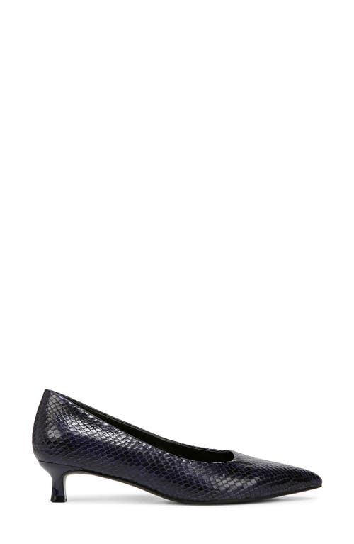 Shop Naturalizer Natalia Pointed Toe Kitten Heel Pump In Midnight Blue