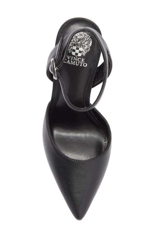 Vince Camuto Alarica Ankle Strap Pointed Toe Pump In Black