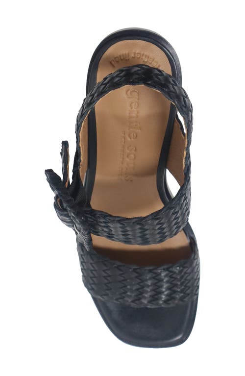 Shop Gentle Souls By Kenneth Cole Gentle Souls Madylyn Slingback Sandal In Black Leather