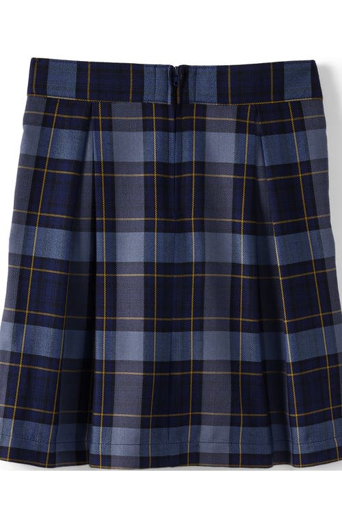 LANDS' END LANDS' END SCHOOL UNIFORM GIRLS PLAID SKORT TOP OF KNEE