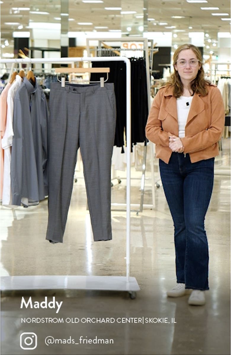 Ted Baker London Jerome Soft Constructed Wool Tapered Dress Pants