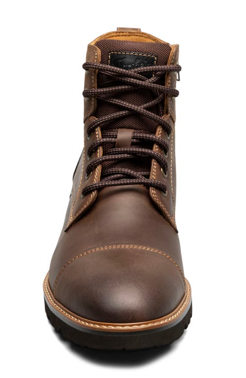 Shop Florsheim Renegade Cap Toe Boot In Brown