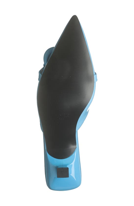 Torgeis Arboricola Chain Kitten Heel Mule In Blue