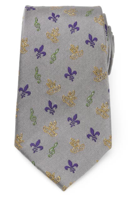 CUFFLINKS, INC MARDI GRAS MASK SILK TIE,CC-MG-CUL-TR