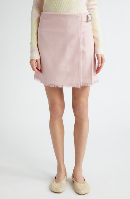 burberry Pleated Back Check Jacquard Wool Kilt Cameo at Nordstrom,