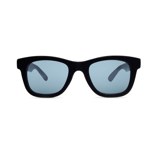 Shop Italia Independent Azzurro Velvet Sunglasses In Black