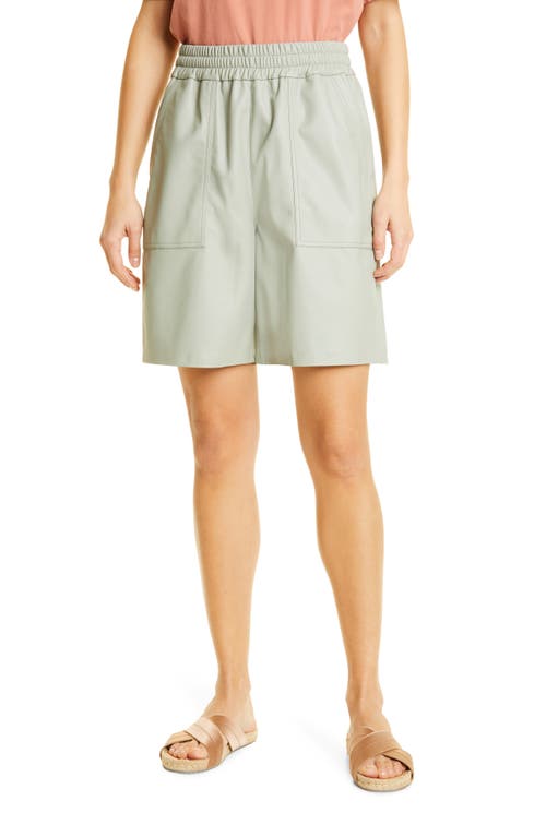 AG Nova Faux Leather Sweat Shorts in Rooftop Garden at Nordstrom, Size Medium