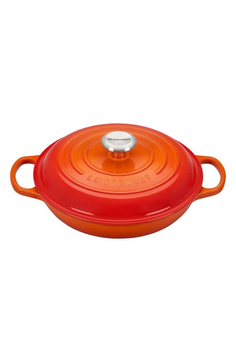 Le Creuset La Fonte enamel wok 36 cm, orange  Advantageously shopping at