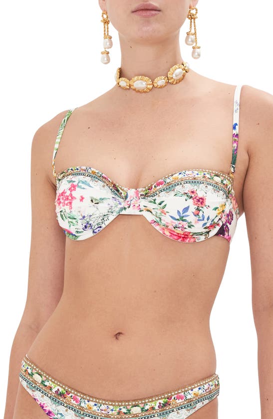 Shop Camilla Plumes & Parterres Underwire Convertible Bikini Top In Plumes And Parterres
