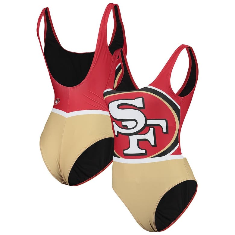 Foco Scarlet San Francisco 49ers Team One-piece Swimsuit