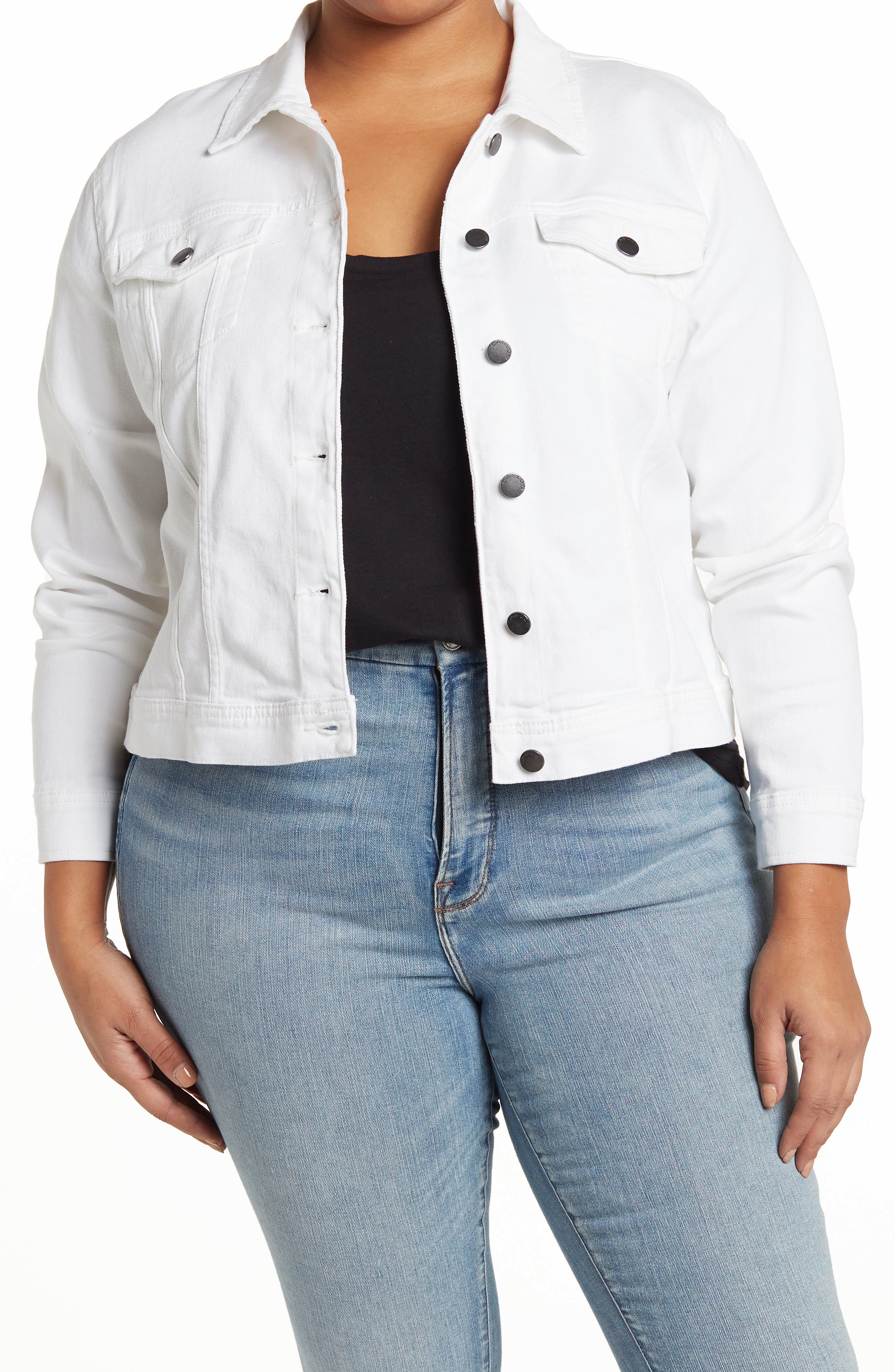 Caslon Denim Jacket In White | ModeSens