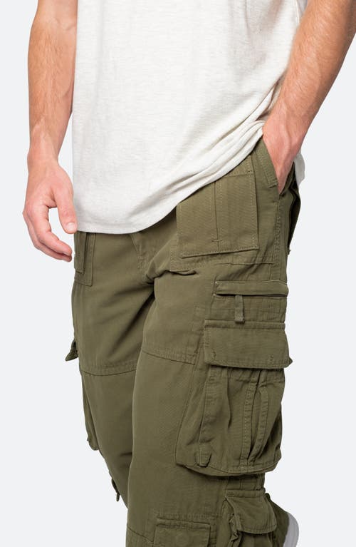 Shop Mnml Military Cargo Pants In Olive