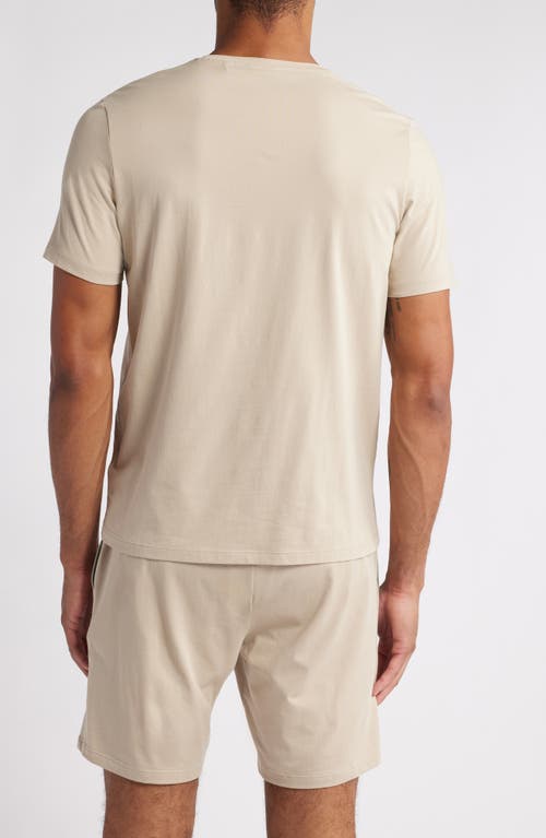 Shop Hugo Boss Boss Mix Match Pajama T-shirt In Light Beige