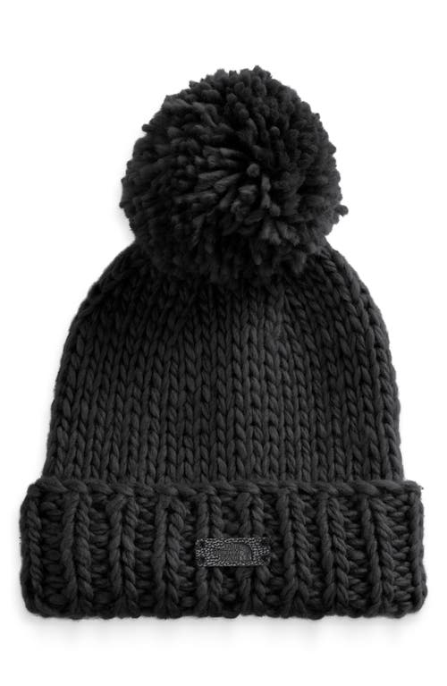 The North Face City Coziest Wool Blend Pom Beanie in Black