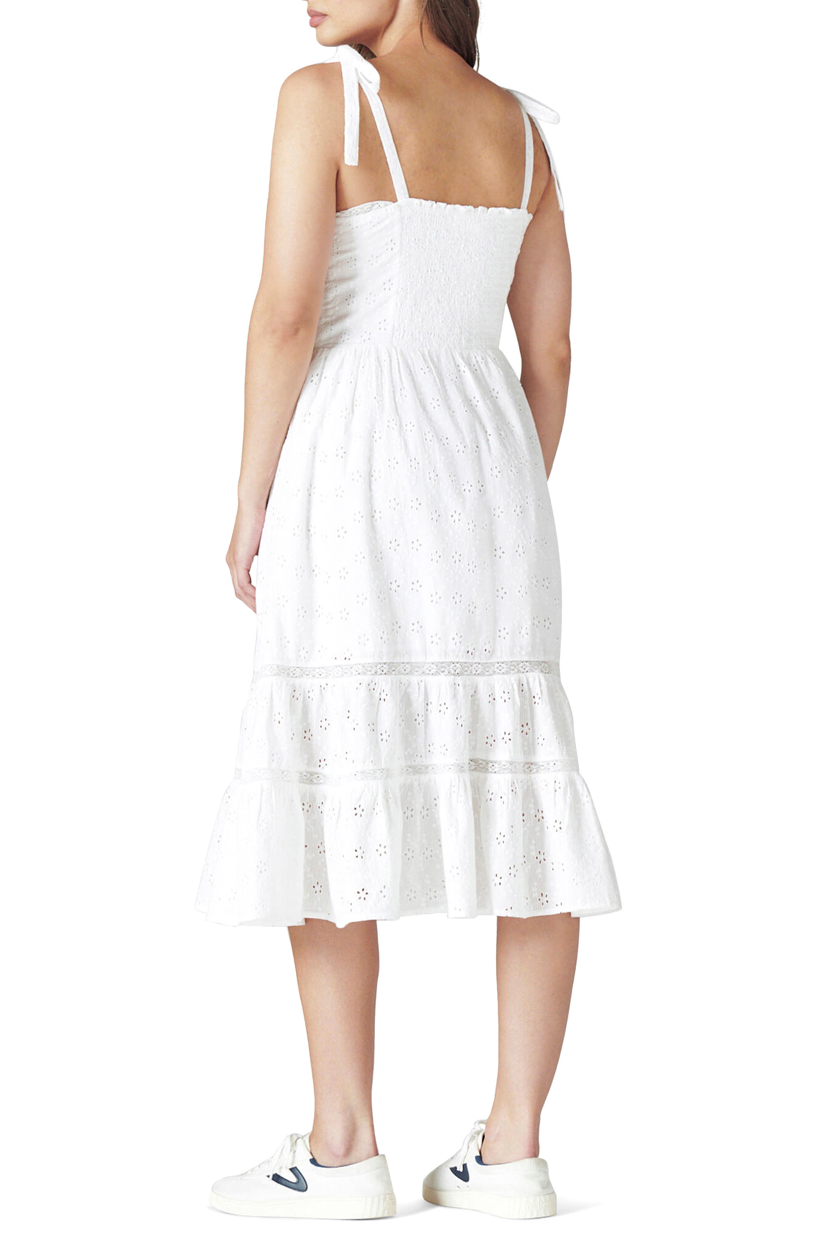 lucky brand white eyelet dress