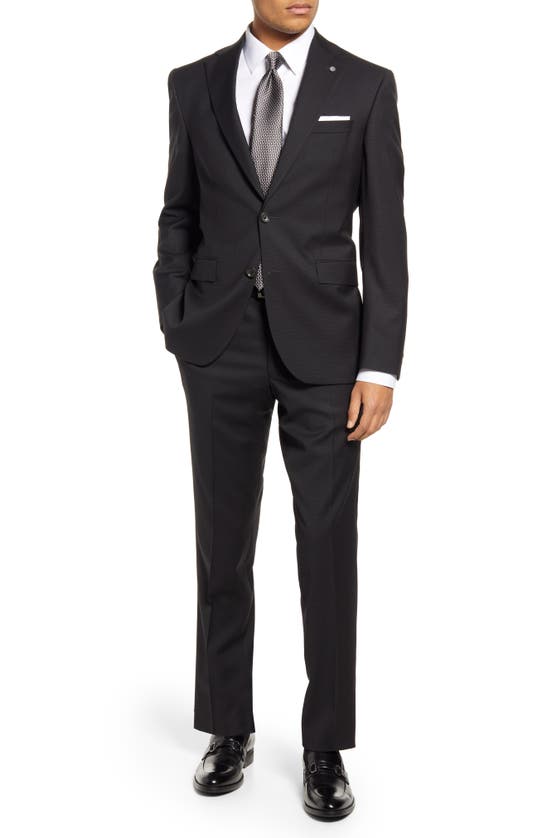 Jack Victor Esprit Soft Contemporary Fit Wool Suit In Black | ModeSens