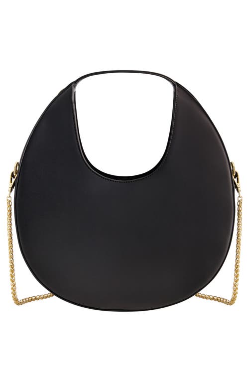 Shop Christian Siriano Round Chain Strap Bag In Black