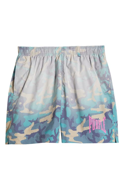 Purple Brand All Around Performance Shorts In Blue Multi