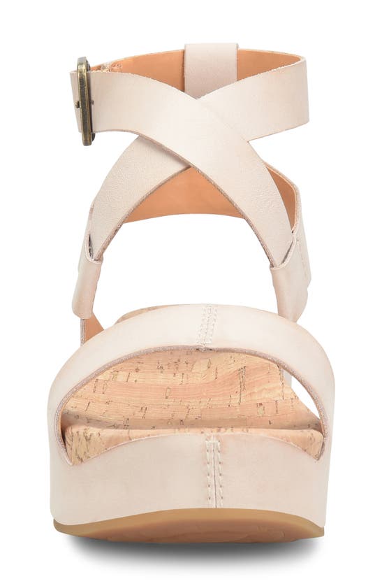 Shop Kork-ease ® Yadira Ankle Strap Platform Sandal In Natural Leather