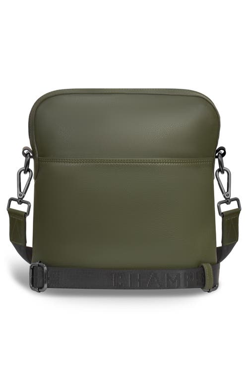 Champs Onyx Leather Crossbody Bag In Khaki