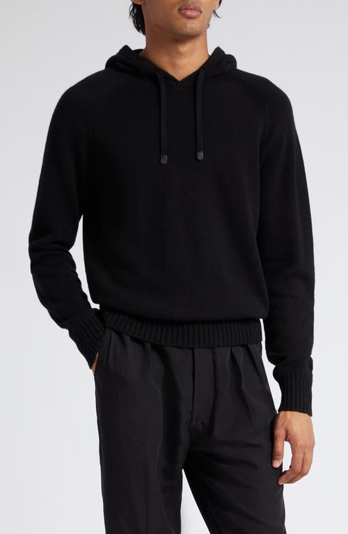 TOM FORD Cashmere Blend Hoodie Sweater Black at Nordstrom, Us