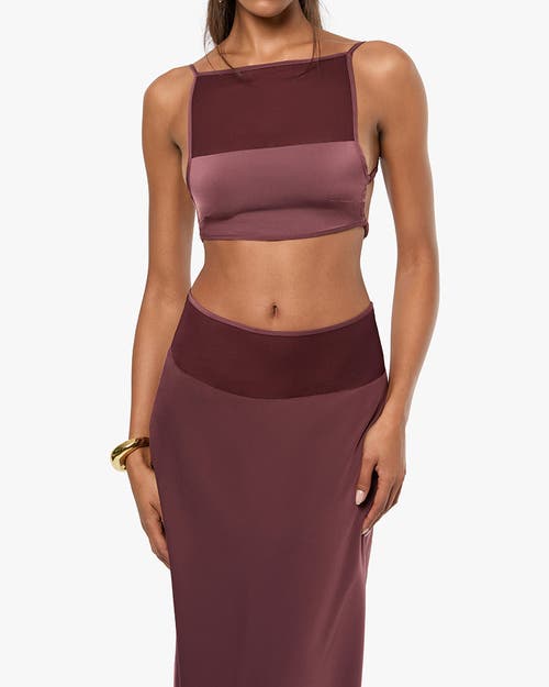 Shop Weworewhat Square Neck Cami Top In Merlot