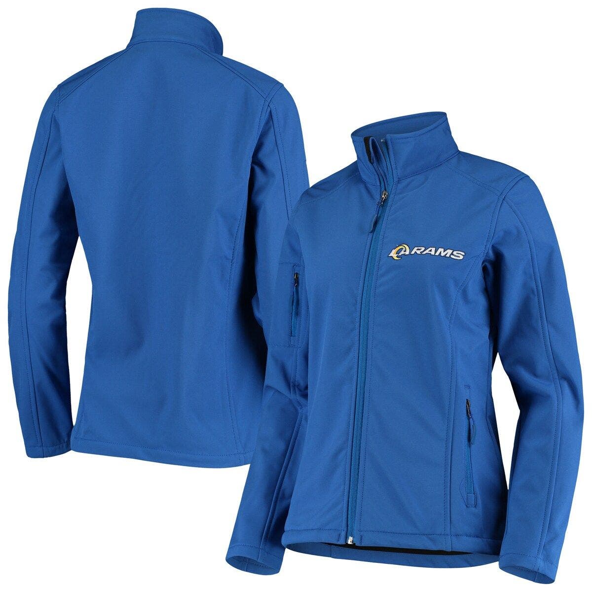 DUNBROOKE Women's Royal Los Angeles Rams Full-Zip Sonoma Softshell ...