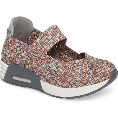 Bernie Mev. Best Charm Mary Jane Sneaker, Red