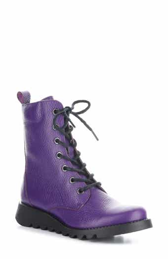 Fly London Sore813 Purple For Women  Leather Lace Up Short Boot –  4feetshoes