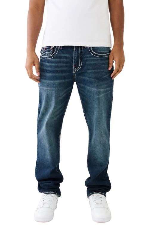 Ricky Big T Flap Straight Leg Jeans in Diver Dark Wash