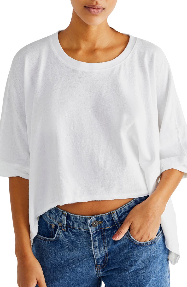 FREE PEOPLE We the Free Crop Top, Main, color, WHITE
