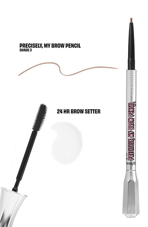 Benefit Cosmetics Mini Bigtime Brow Pencil And Brow Gel Set Shade 3 In Shade 3