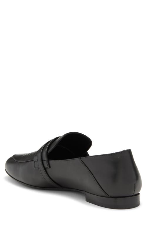 Longchamp Buckle Strap Loafer In Black