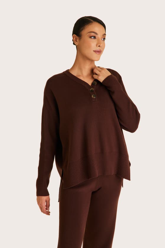 Shop Alala Spencer Sweater In Coffee
