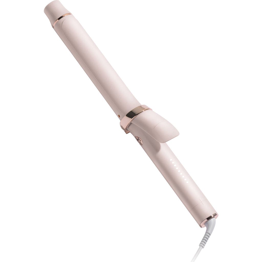 T3 Singlepass Curl X 1.25" Ceramic Extra-long Barrel Curling Iron In Satin Blush In Satin Blush