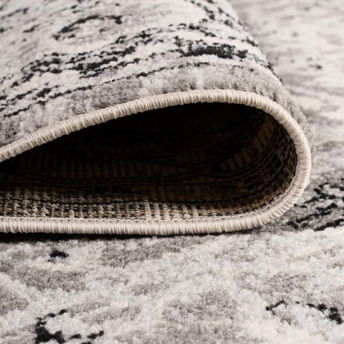 Jonathan Y Denia Ornate Geometric Medallion Area Rug In Dark Gray