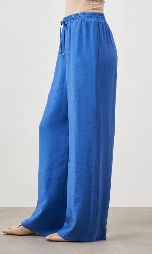 Mizalle Wide Leg Pants In Blue