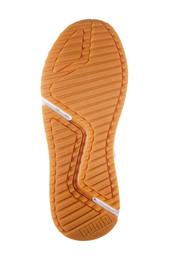 Puma Pacer Future Web Knit Sneaker In  White-copper Rose