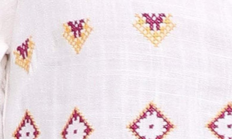 Petal And Pup Petal & Pup Dawstron Embroidered Cotton & Linen Top In White