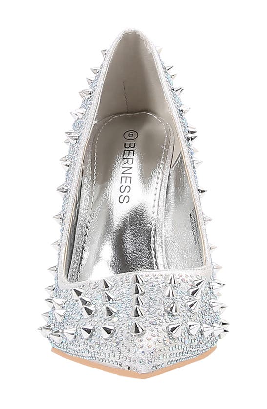 Shop Berness Wanda Spike Pump In Silver