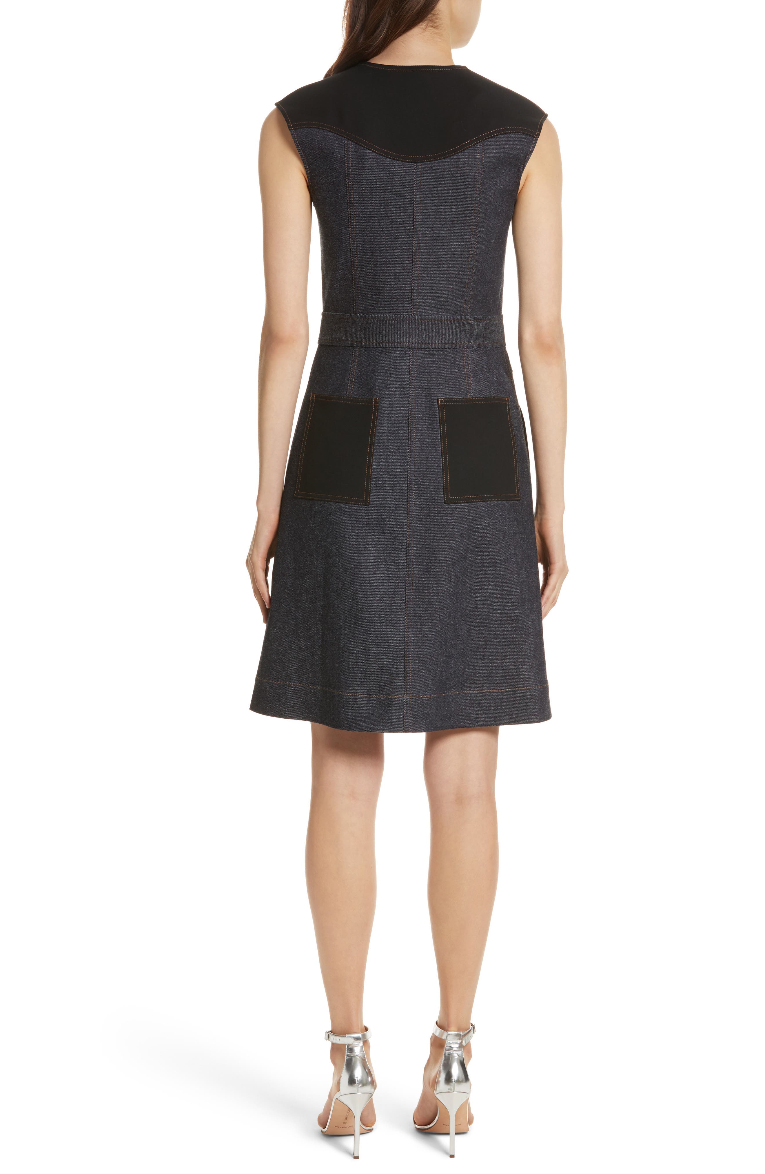 dvf denim dress