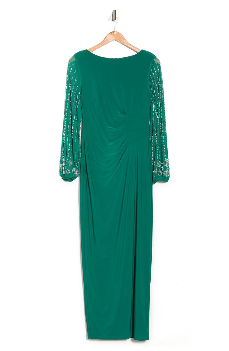 Marina Beaded Long Sleeve Maxi Gown | Nordstromrack
