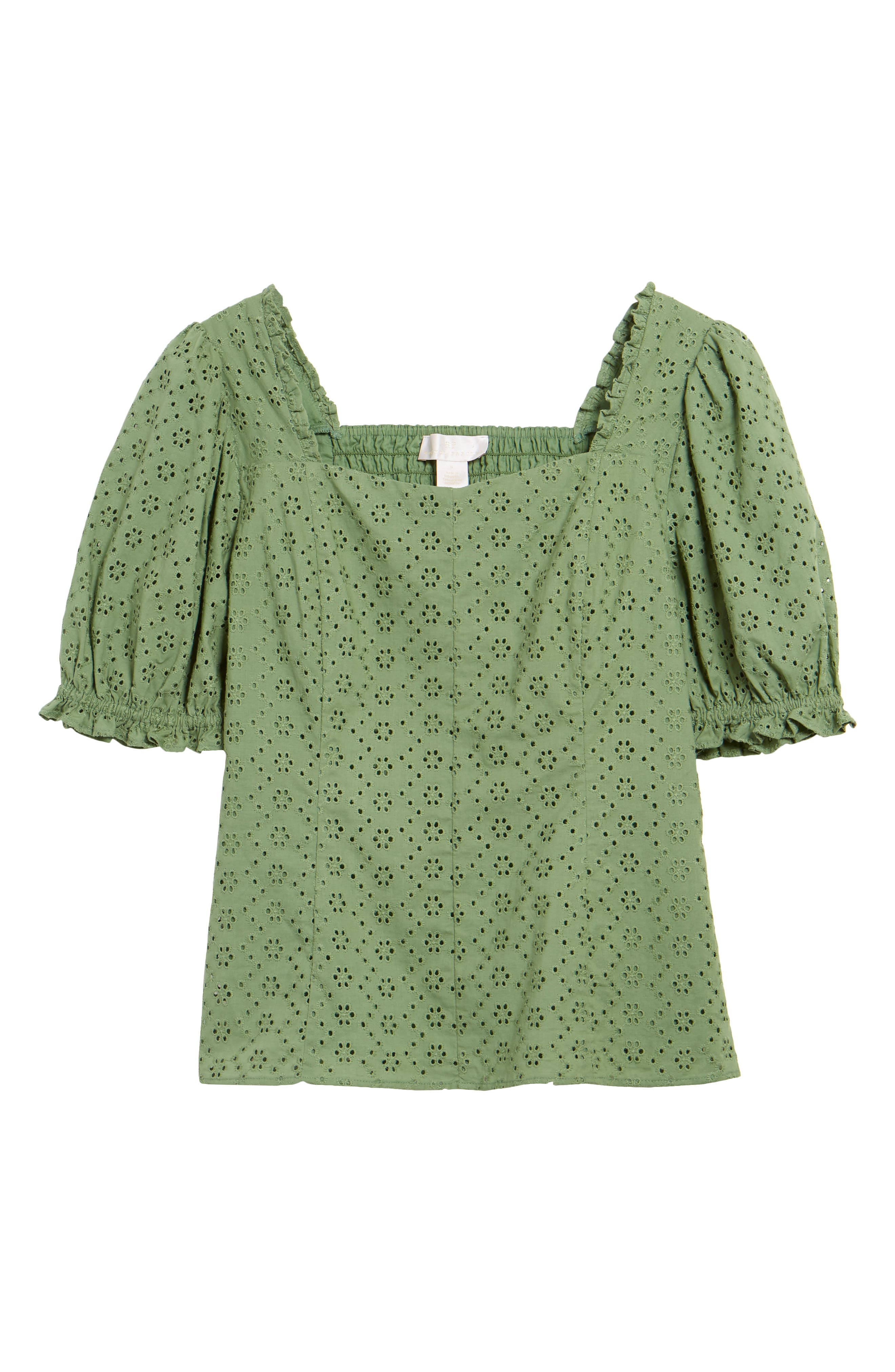 rachel parcell puff sleeve sweatshirt