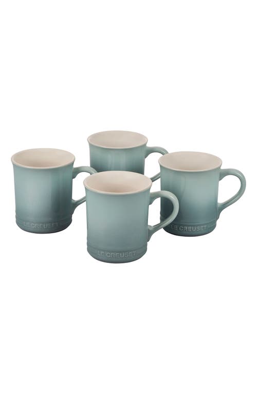Le Creuset Set of Four 14-Ounce Stoneware Mugs in Sea Salt at Nordstrom