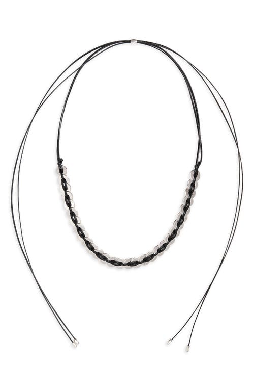 Isabel Marant Puzzle Dream Scarf Necklace in Black/Silver at Nordstrom