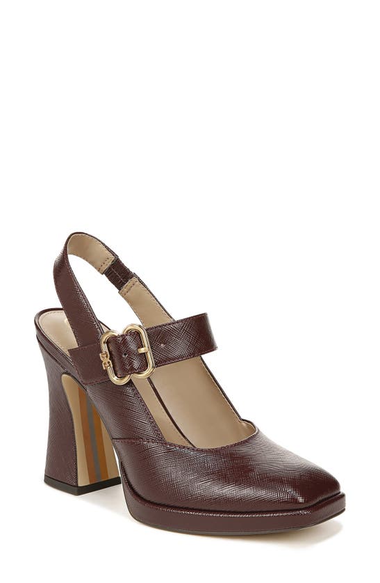 Sam Edelman Jildie Platform Slingback Sandal In French Burgundy