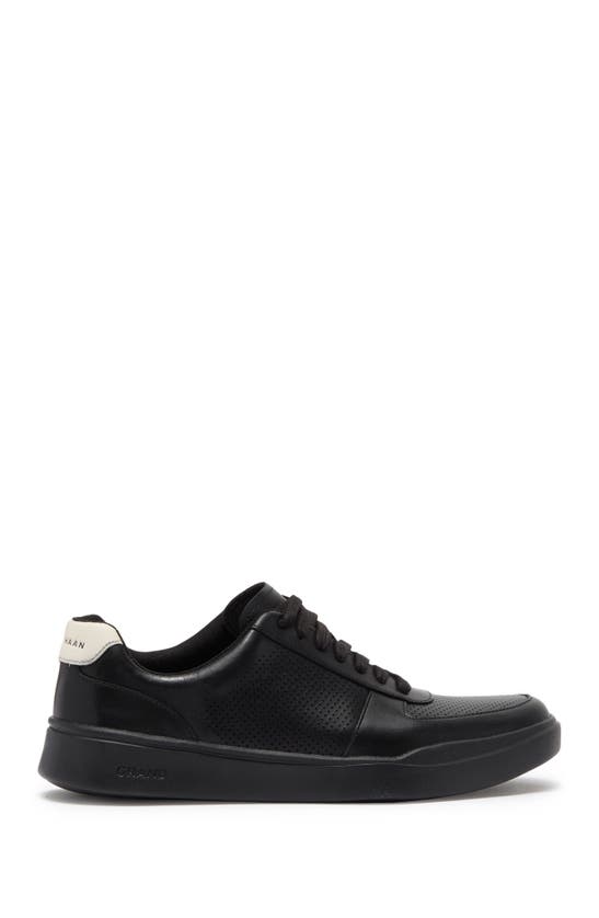 Cole Haan Grand Crosscourt Modern Perforated Sneaker In Black/ Black ...