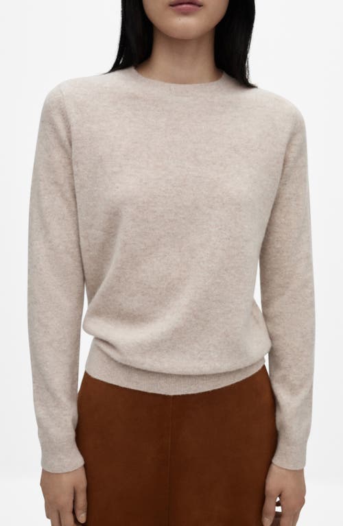 Mango Cashmere Sweater In Light/pastel Grey