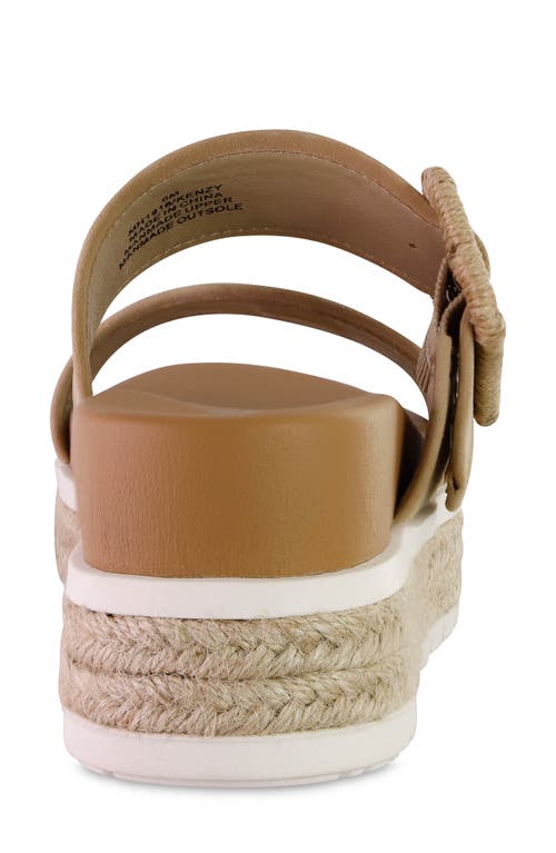 Shop Mia Kenzy Platform Sandal In Sand Burni